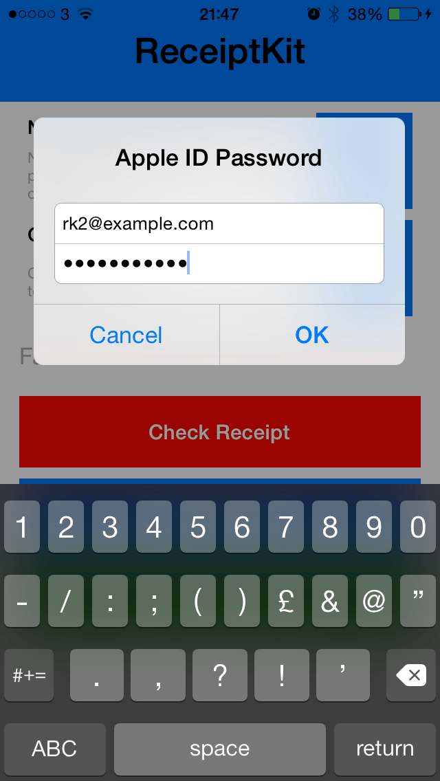 apple sandbox always asking for password