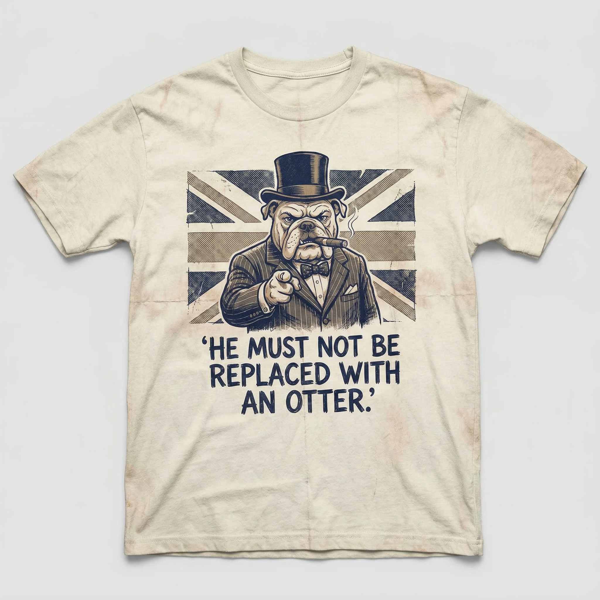 BULLDOG UNION shirt shown flat for purchase