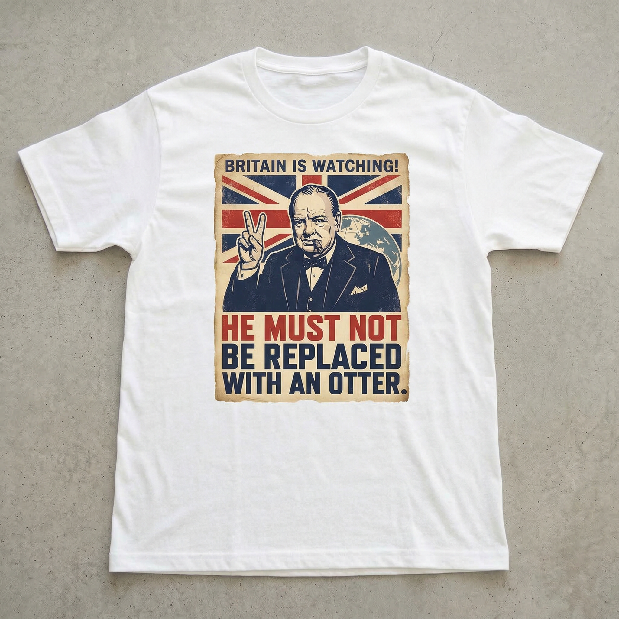 BRITAIN IS WATCHING laid flat